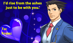 dailyaceattorney:  Have some Dual Destinies Valentine’s Day