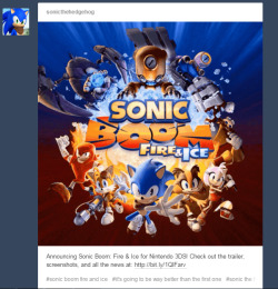 final-fortress:  I love that the OFFICIAL SONIC TUMBLR has actually