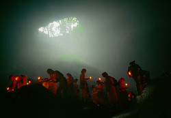 unearthedviews:   GUATEMALA. Maya  Ceremony in a cave at Chicoy,