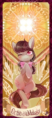 takapony: Unfinished picture !  tarot-style Octavia =3