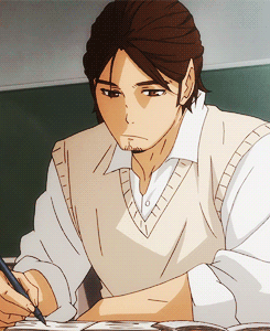 asahi looked really cute with this hairstyle 