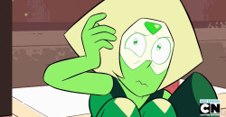The faces Peridot has made when her knowledge of something has