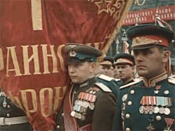 ellissummer: balalaikastuff:  Victory Day Parade in Moscow (1945)
