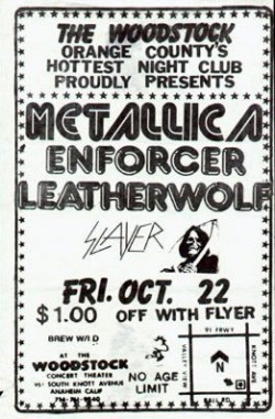 far-beyond-rancid:  Slayer Show PostersDates: October 22, 1982