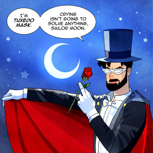 I’m pretty sure this happens sometimes when Tuxedo Mask