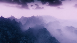 bleakfalls-blog: Views of Skyrim from the Throat of the World.