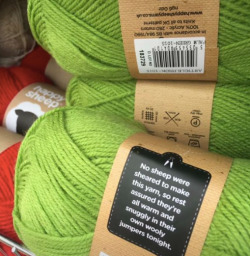 sabelmouse:  This fake yarn is supposedly better for sheep.Aimed