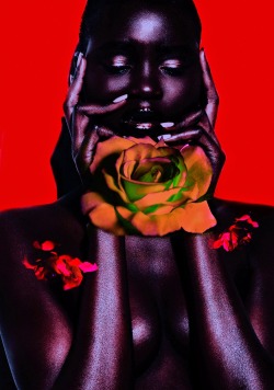 devoutfashion:  Rose Beauty Shoot with Model Ataui Deng Photographer: 