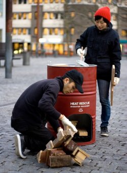 polaroidtransfers:  Heat to the Rescue: Sturdy Oil Drum Survival