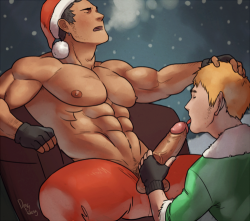 gay-art-and-more: men-in-art: Dong Saeng Happy Holidays from