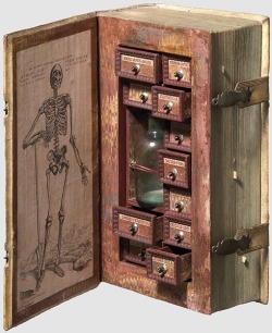 Secret poison case disguised as a book, 17th century