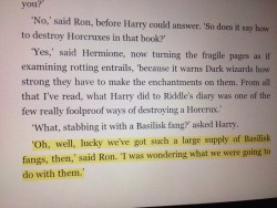 theperksofescapingazkaban:Sarcastic Ron is as great as sassy