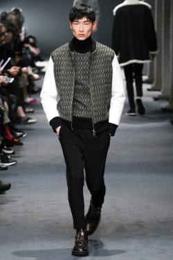 koreanmodel:  Kim Sang Woo at Neil Barrett Fall 2015 Milan