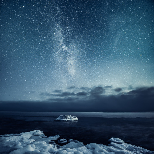 escapekit:  Finnish LandscapeFinnish photographer Mikko Lagerstedt has captured truly beautiful photos of the night sky. His images are composites of two photos taken from the same location, a short exposure of the sky merged with a significantly long