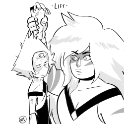 she got beat up by the Crystal Goons and jasper is a bad body