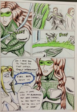 Kate Five vs Symbiote comic Page 130  Kimberly is free! And it