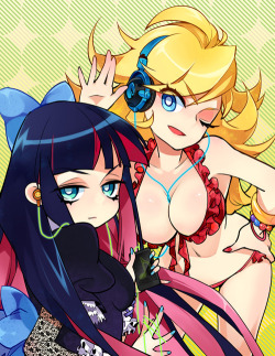 theartofbeingafan:  panty and stocking by siruphial   dem sisters~