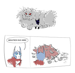 pollution-of-subterranean-waters:  Megatron as fluffy cat.I suddenly