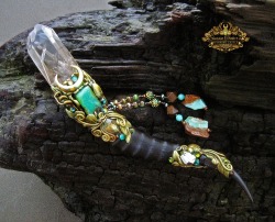 spinningcastle:  VALKYRIE VISION Crystal Horn Wand by Susan