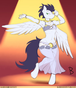 bluebrushnsfw:Patreon Comission: Belly Dancing Soarin’   Patreon