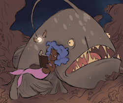 willow-s-linda: Anglerfish would really like to hunt but loves
