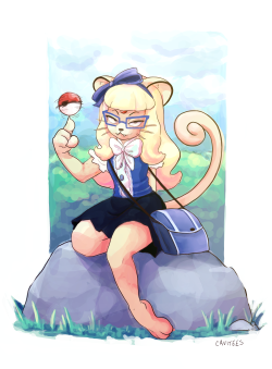 cavitees: Trainer PERSIAN wants to battle!  Commission :3c 