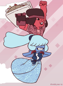 petarvee:  Summer Ruby and Sapphire.Combine Sapphy’s speed