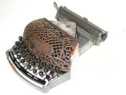 text-mode:  Some of the first typewriters in the world, sort