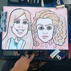 Doing caricatures at Dairy Delight! #caricature #malden #drawing