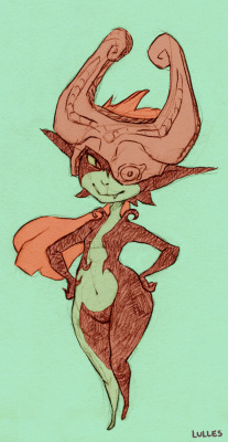 lulles:  Been a while since I last drew this lovely imp. 