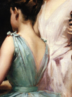 detailsofpaintings:  Irving Ramsey Wiles, The Sonata (detail)