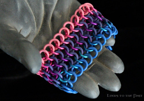 links-to-the-past:  links-to-the-past:  THE PRIZES: In celebration of Pride Month, we’re giving away awesome handmade chainmail bracelets, cuffs, and chokers designed after the gay, bisexual, pansexual, transgender, and polyamory pride flags! Don’t