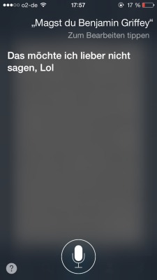 inhaftiert:  Siri ist sehr individuell und kein Casperfangirl.