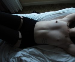 underweartuesday:  Another one of the photos that boyfriend took in our hotel room.  