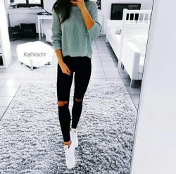 parisfashionn:  Sweater» Pants»  