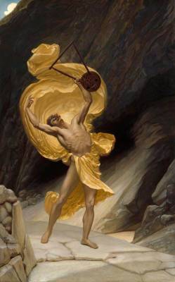 William Blake Richmond - Orpheus Returning from the Shades  c.1885