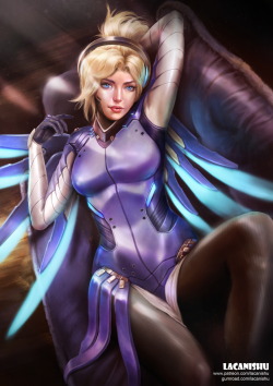 lacanishu:     Mercy - Cobalt skin                  