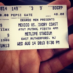 Soccer game #Mexico #CIV #metlifestadium #3rd row #soccer #football