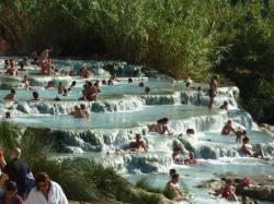 sixpenceee:  Cascate del Mulino, Saturnia, Tuscany, ItalySteaming