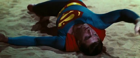 Superman defeated by kryptonite !