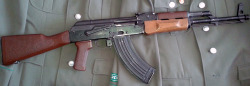 vedelsaast:  Worn and torn MPi-KM (East German AKM) from the
