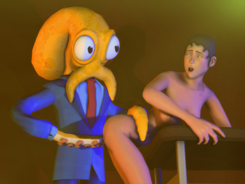 Nachschlach, Kinners! (Kinda German for “Second Serving, Kids”) Well I was in a strange….very strange mood when I made this. Just a Pic, because a)Octodad has no IK-Rig and b) because it’s too stupid for an entire animation. Just