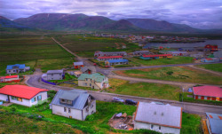 Icelandic Landscape (2011) - View over Skagaströnd in Northern