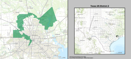 mapsontheweb:  Texas’ 2nd Congressional District