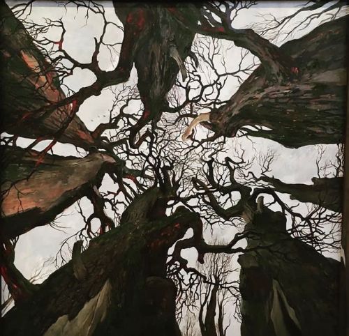 unsubconscious:Vlad Miroshnikov, ‘Old Trees’, 2019Oil on