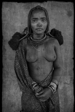 Himba Maiden with Scarification, Kaokoveld, Namibia 2011. From