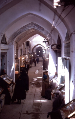 ajal:  Gold Bazaar, Isfahan, Iran, 1969 by Bruce Thomas. 