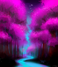 stardustpixiedust:  Enchanted Forest by pikaira  