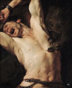 wineofwizardry:  The Torture of Prometheus. Gioacchino Assereto.