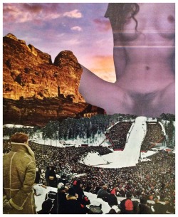 naked-yogi:  Handmade collage using one of my self-portraits